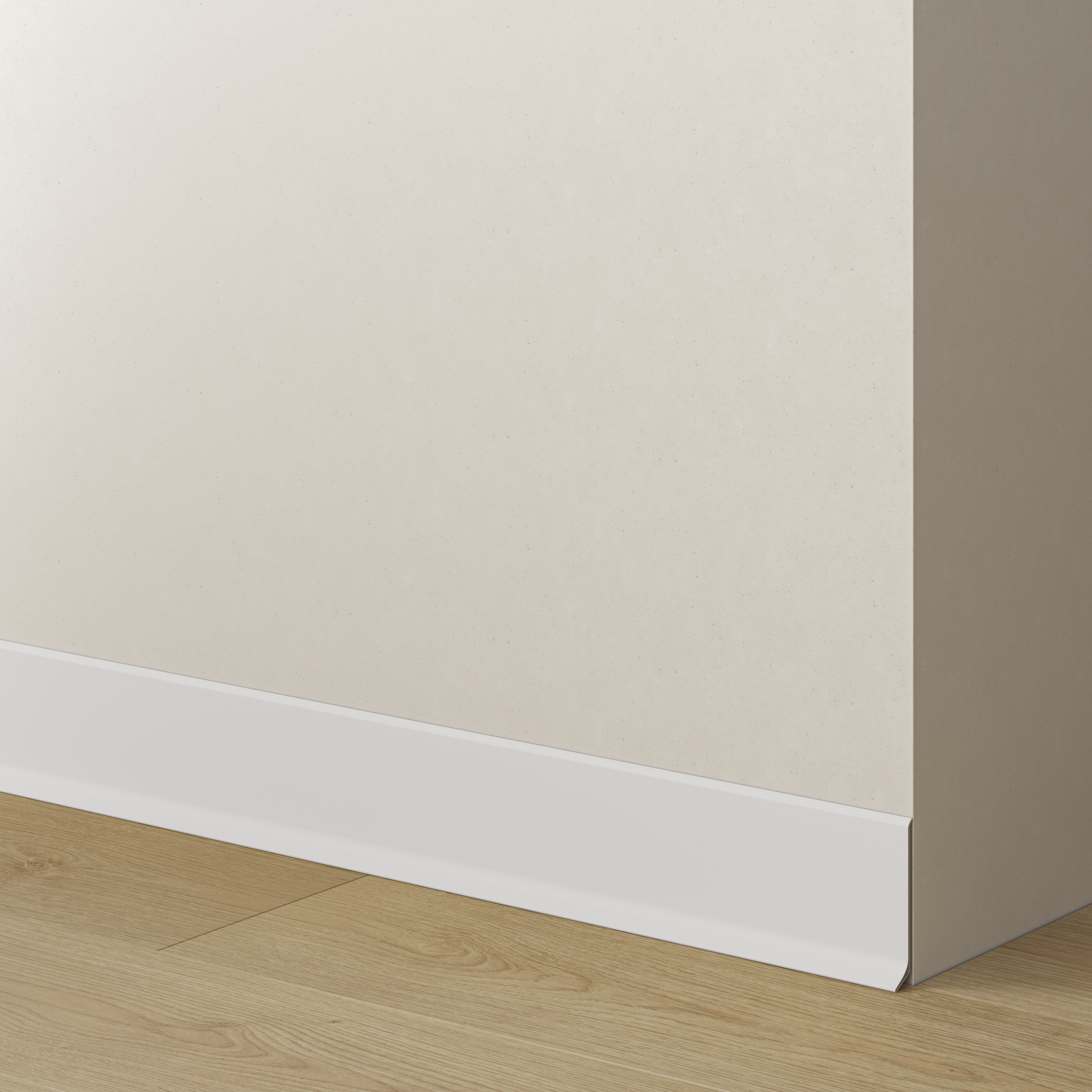 ALUMINIUM SOCKELLEISTEN -  WEISS - 275 CM - LAMELLEN3D