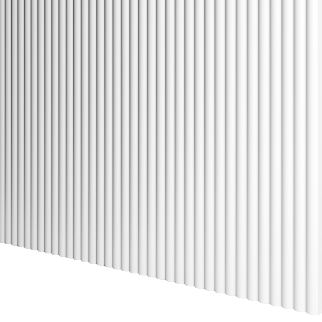 MIKROLAMELLEN VÅG - WEISS MATT -  LAMELLEN3D