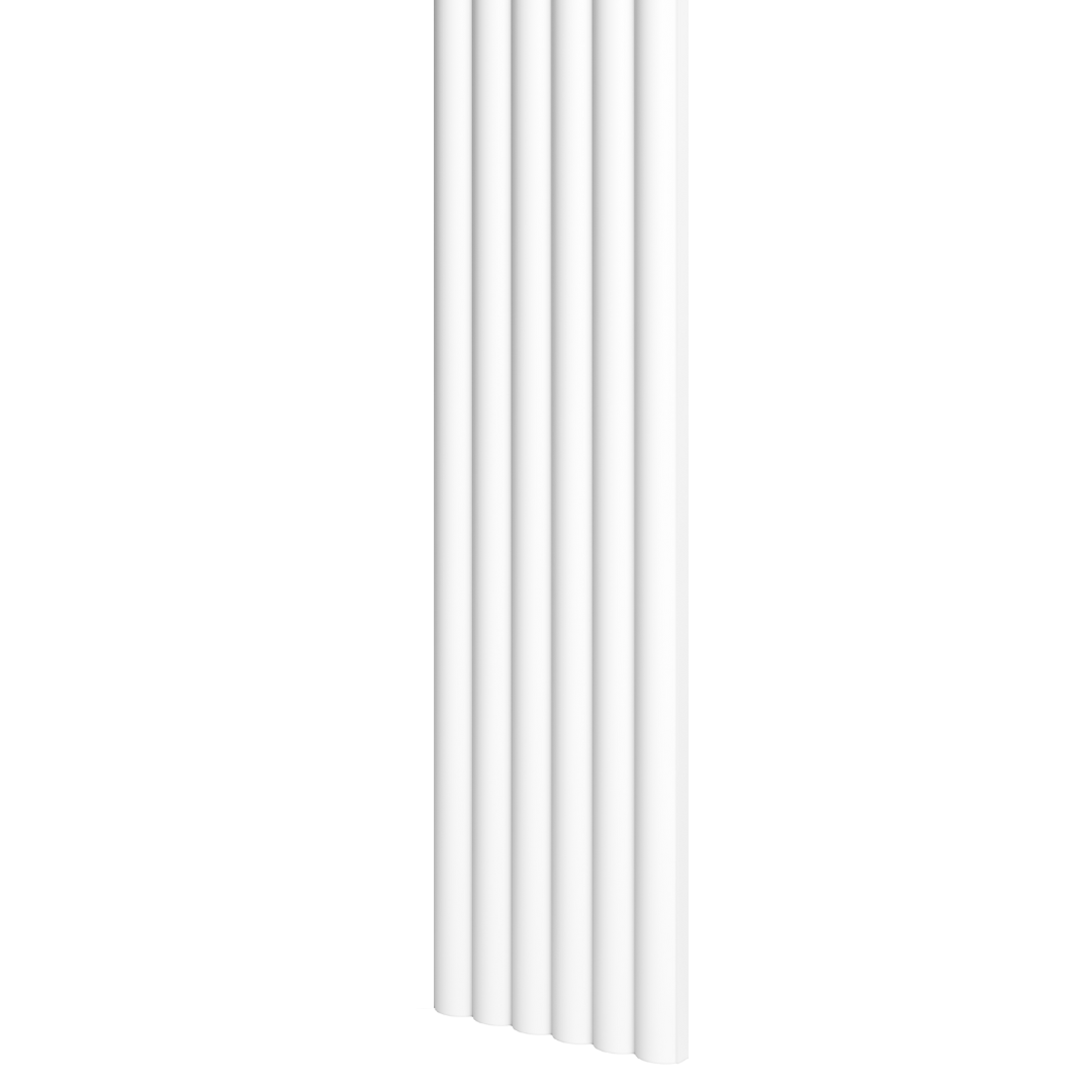 MIKROLAMELLEN VÅG - WEISS MATT -  LAMELLEN3D