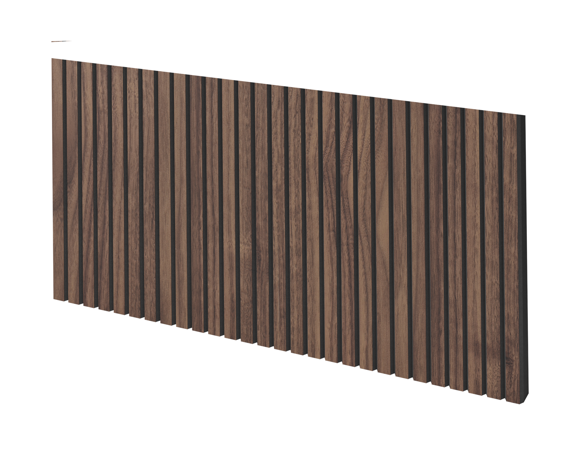 GEFRÄSTES PANEEL - VADSØ - AMERIKANISCHES NUSSBAUMFURNIER - LAMELLEN3D