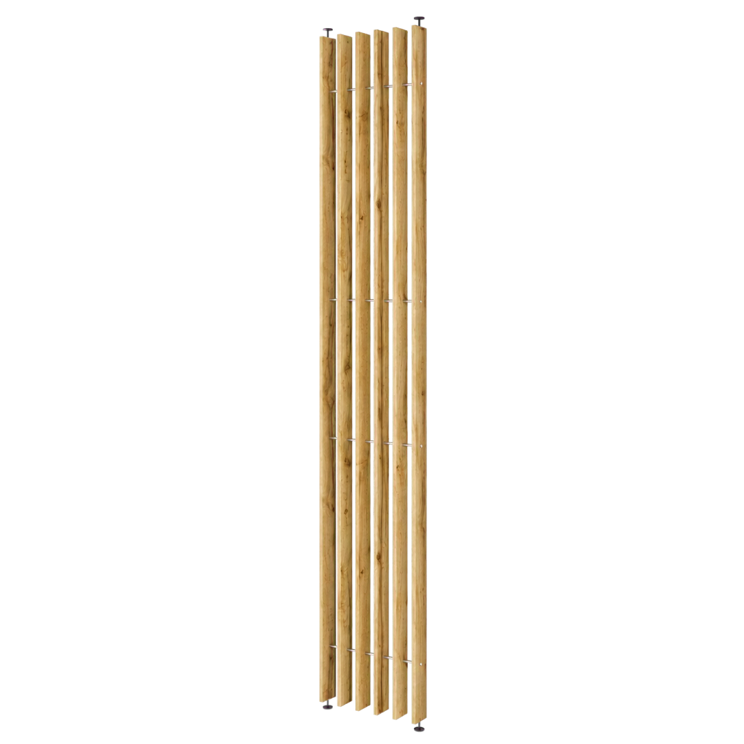   MODULO verstellbare Wand - Wotan-Eiche - LAMELLEN3D