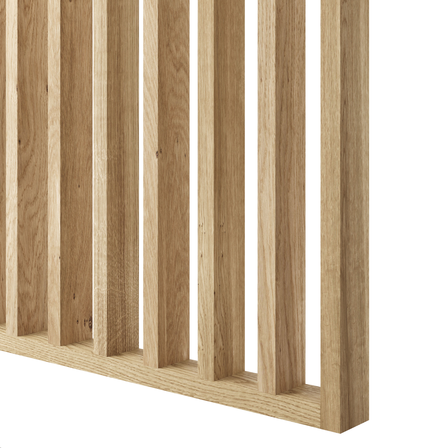 LAMELLENWAND - FERTIGSET - EICHENFURNIER - LAMELE3D