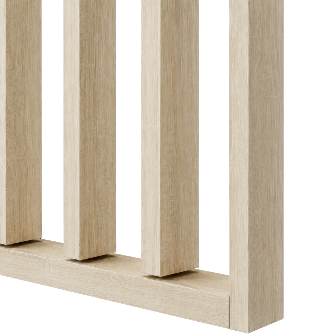 LAMELLENWAND - FERTIGSET - SONOMA-EICHE – DREHSTUHL MIT MECHANISMUS - LAMELLEN3D