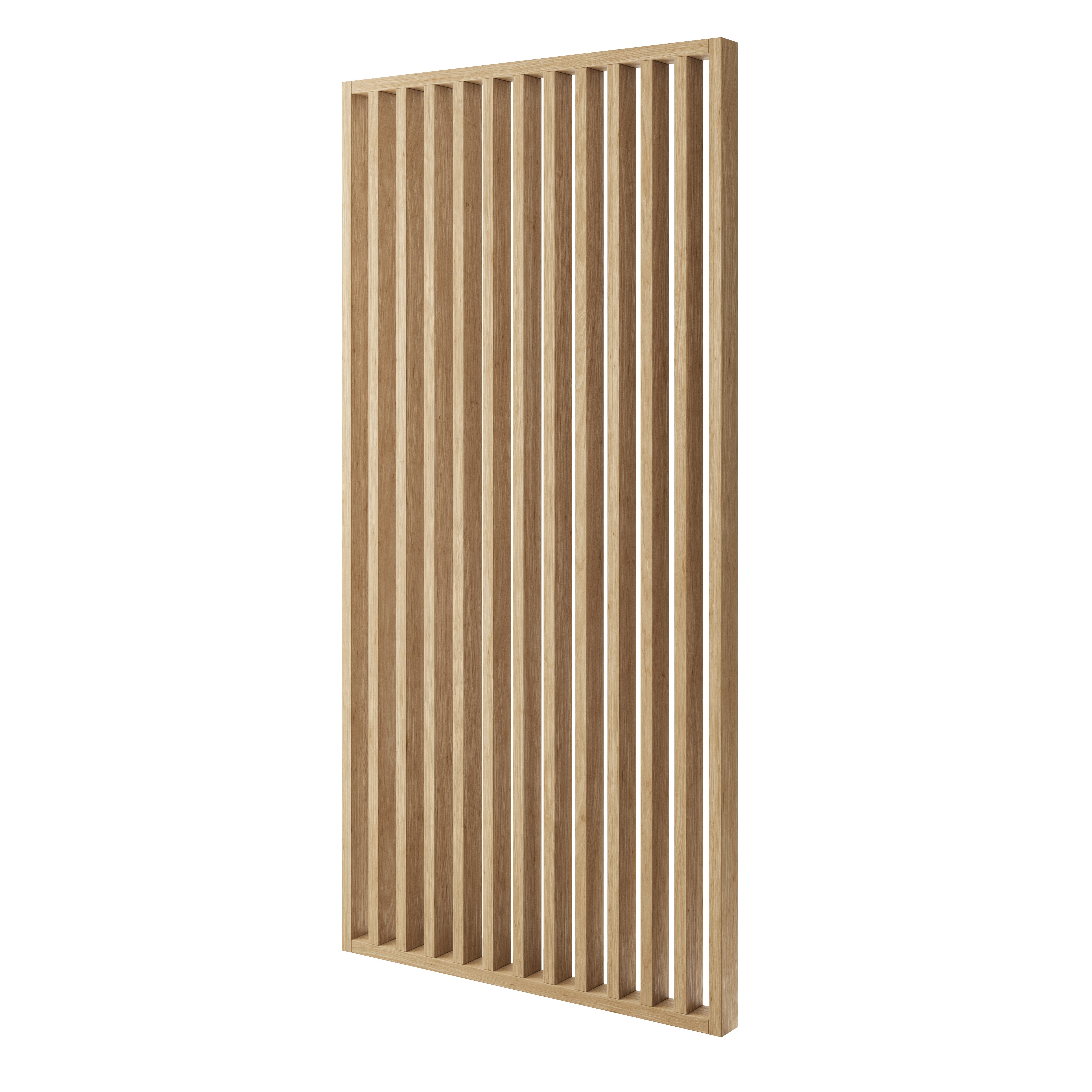 LAMELLENWAND - FERTIGSET - EICHE NATUR  – LAMELLEN3D