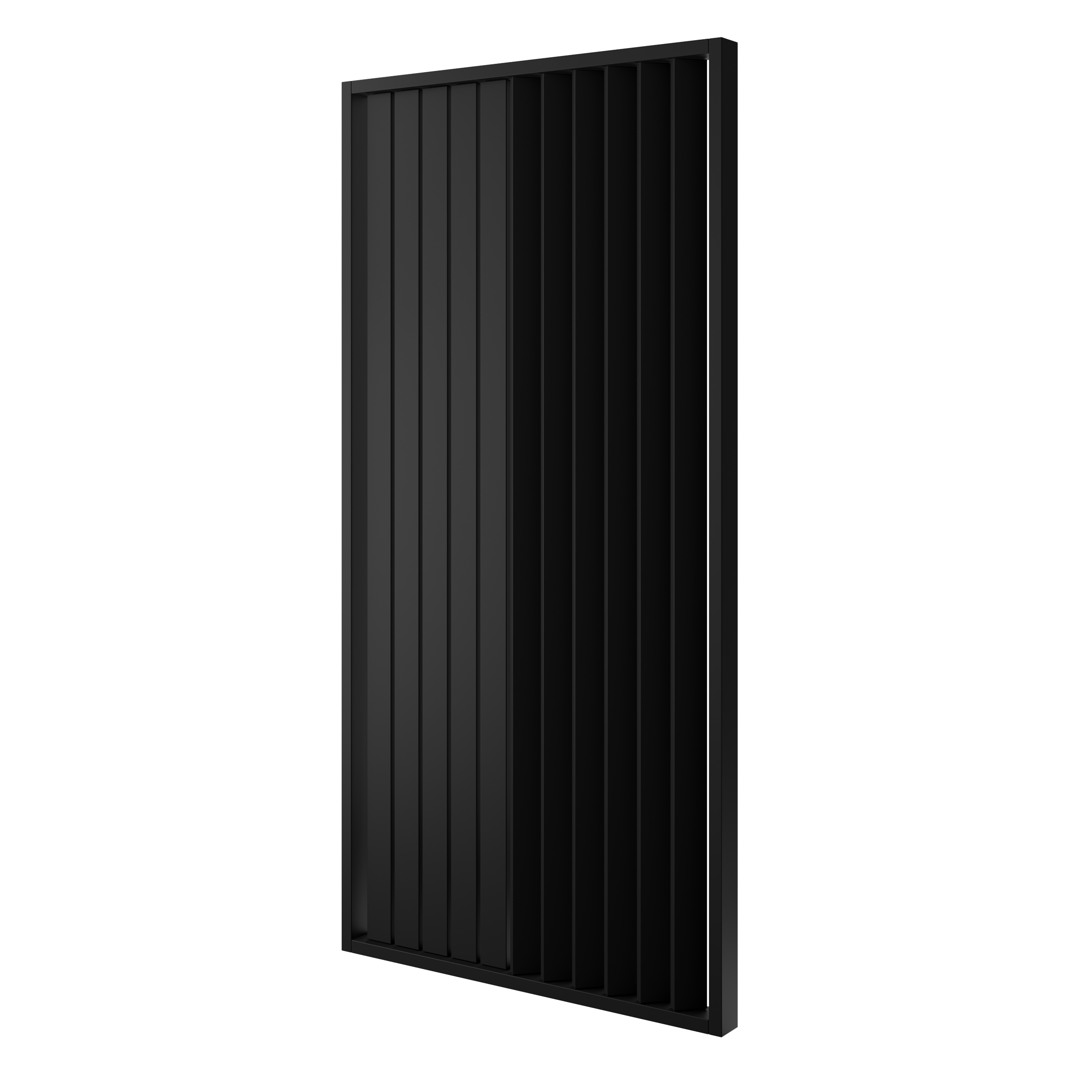 LAMELLENWAND - FERTIGSET - SCHWARZ MATT - LAMELLEN3D