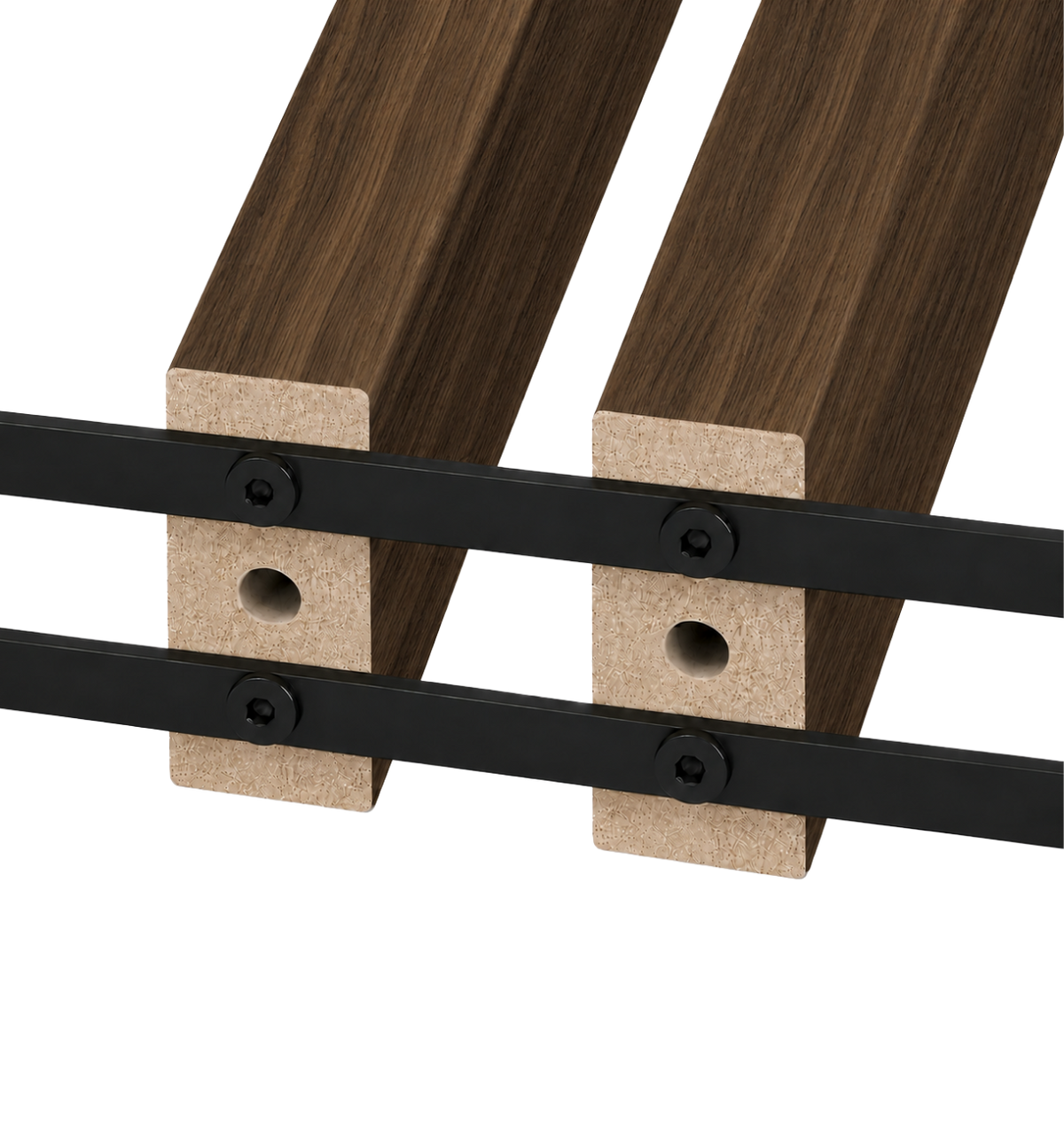 LAMELLENWAND - FERTIGSET - KLASSISCHE NUSS – DREHBAR MIT MECHANISMUS - LAMELLEN3D