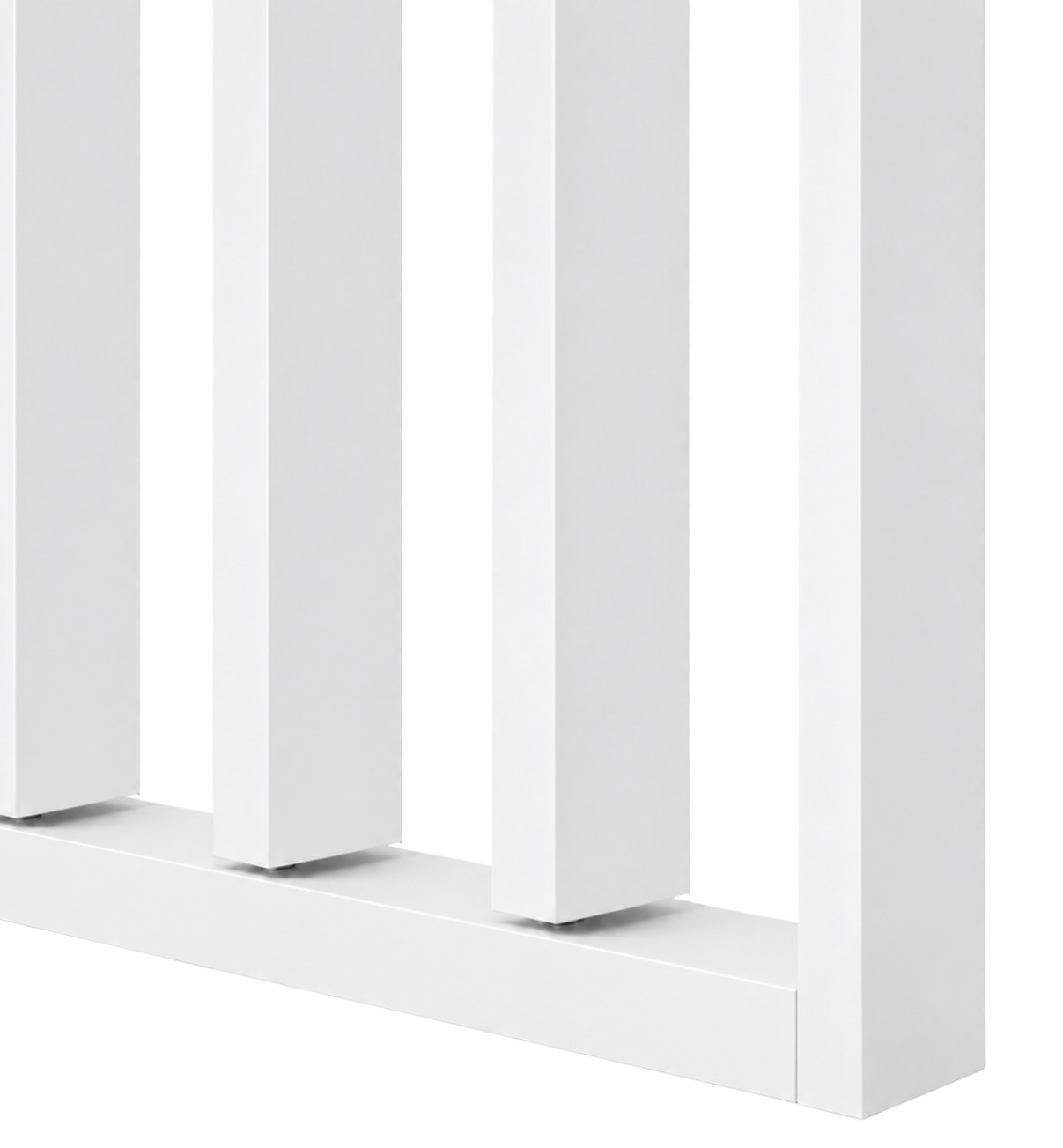 LAMELLENWAND - FERTIGSET - WEISS MATT – DREHBAR MIT MECHANISMUS - LAMELLEN3D