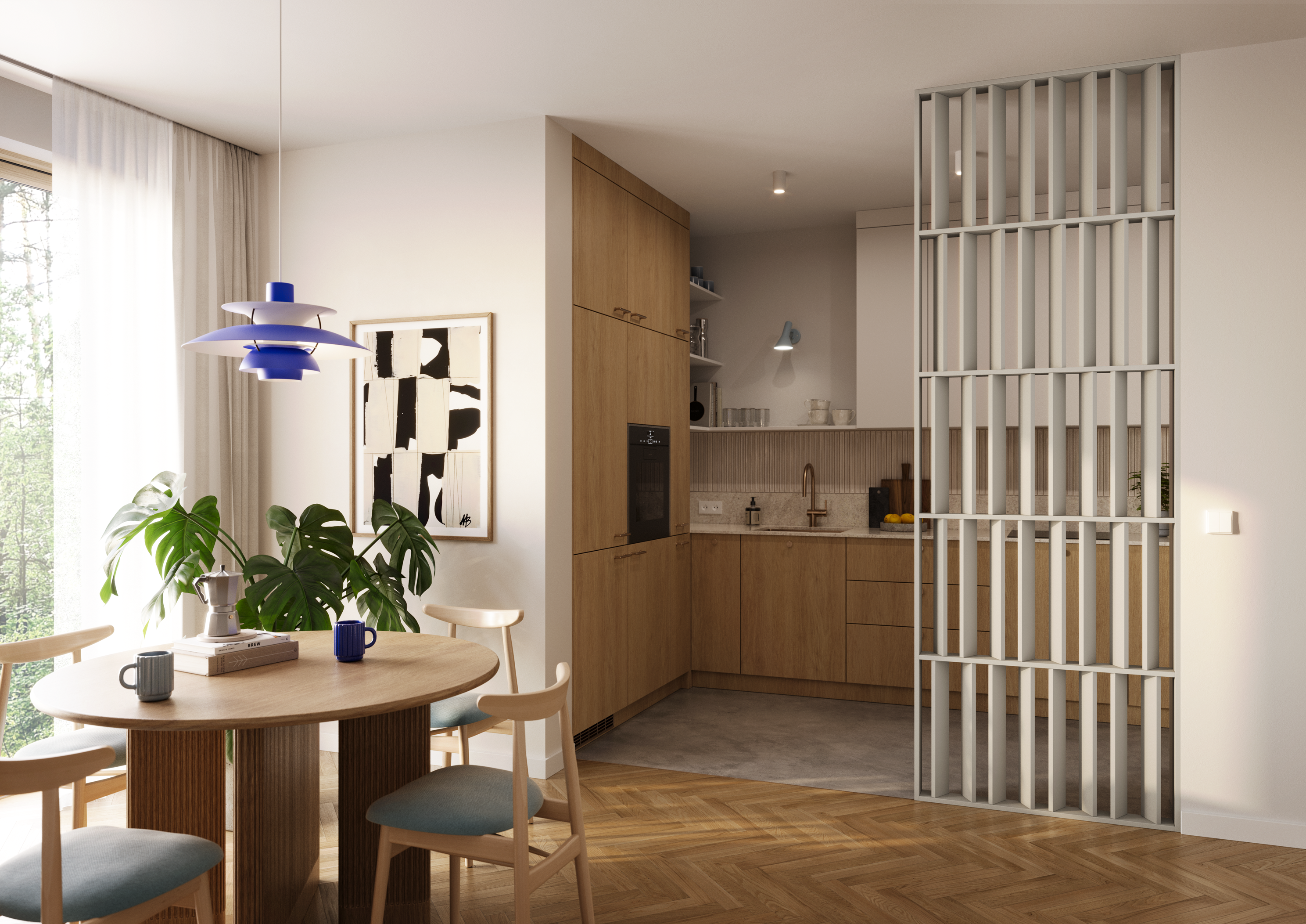 MUSTERVORLAGE FÜR LAMELLEN FÜR DIE JAPANDI-WAND