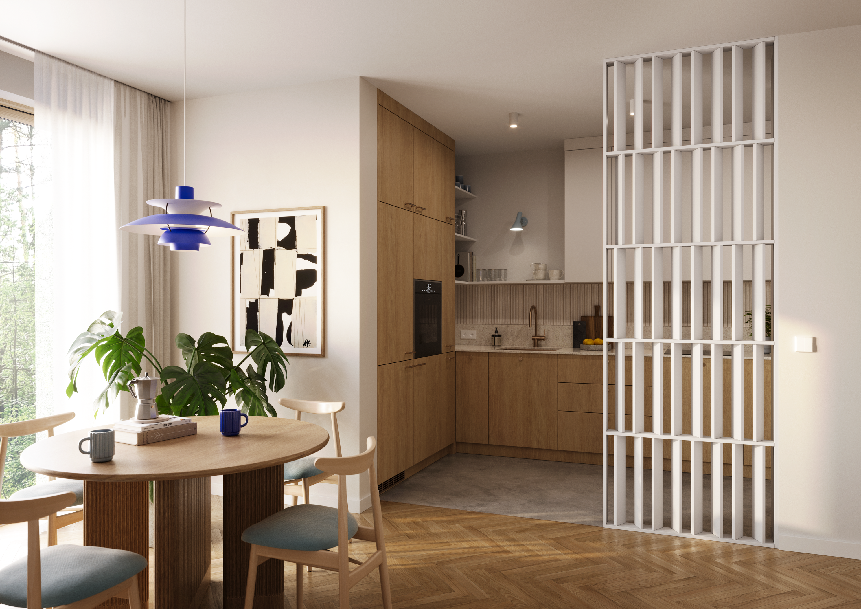 WAND JAPANDI - WEISS MATT - LAMELE3D