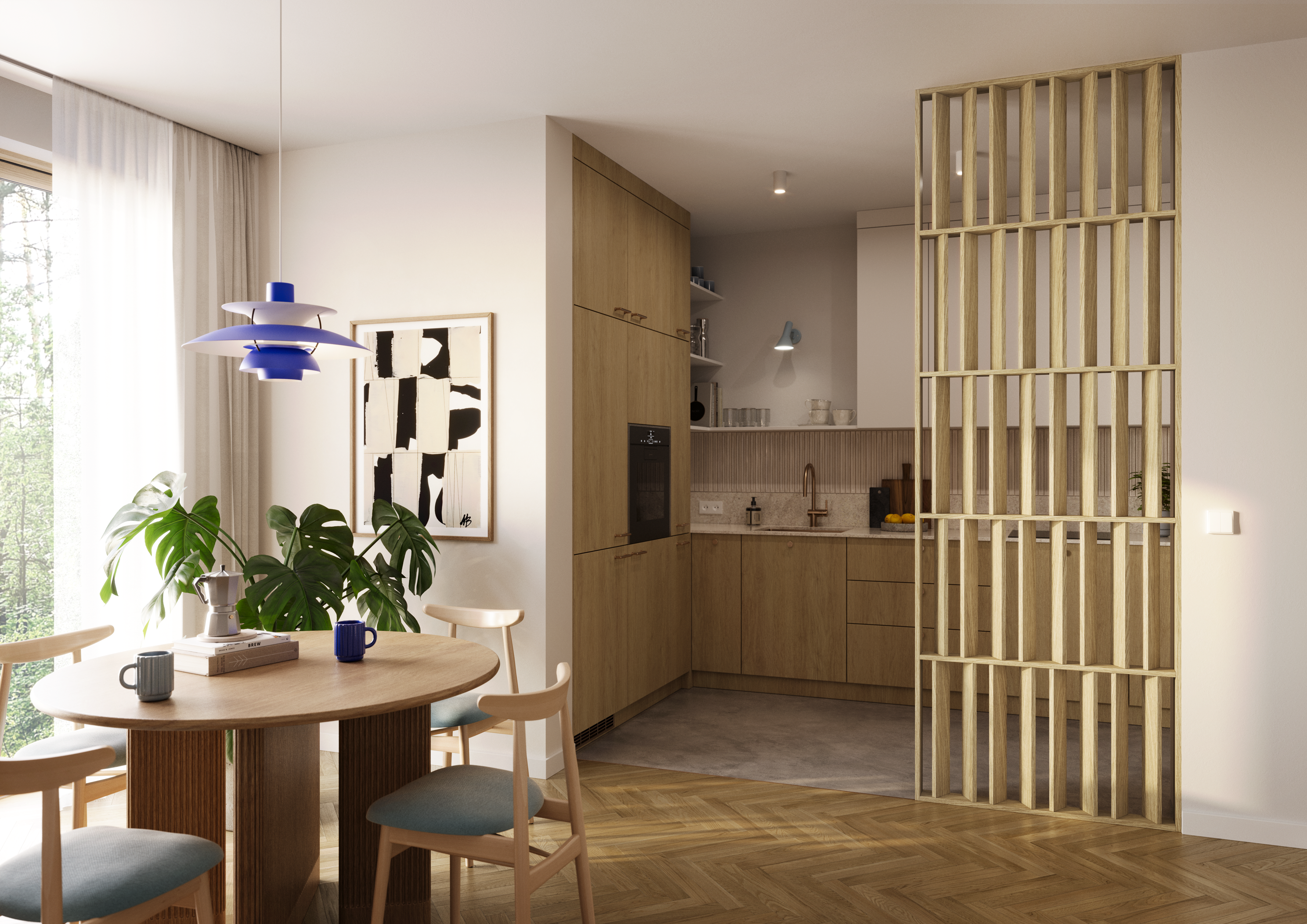 WAND JAPANDI - Europäische Eiche CPL - LAMELE3D