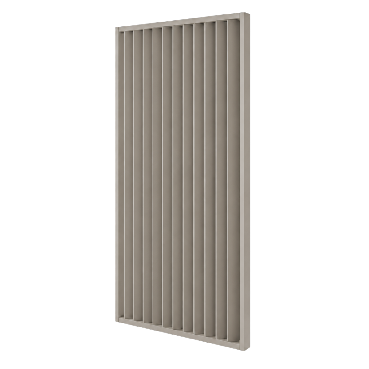 LAMELLENWAND - FERTIGSET - SANDBEIGE – DREHBAR MIT MECHANISMUS - LAMELLEN3D