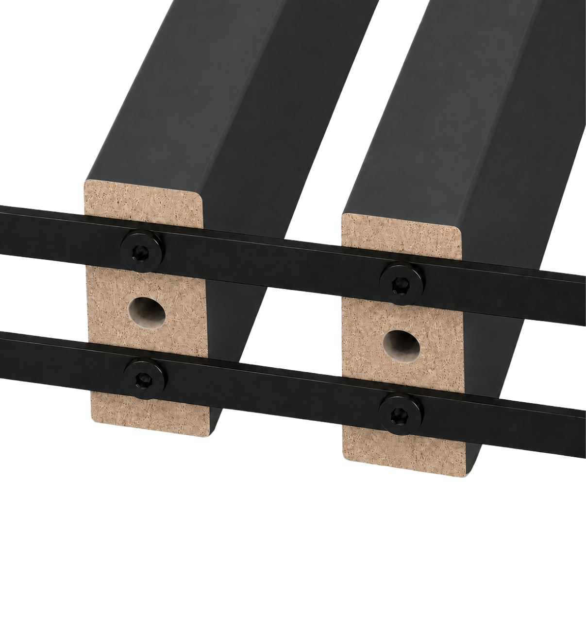 LAMELLENWAND - FERTIGSET - SCHWARZ MATT - LAMELLEN3D
