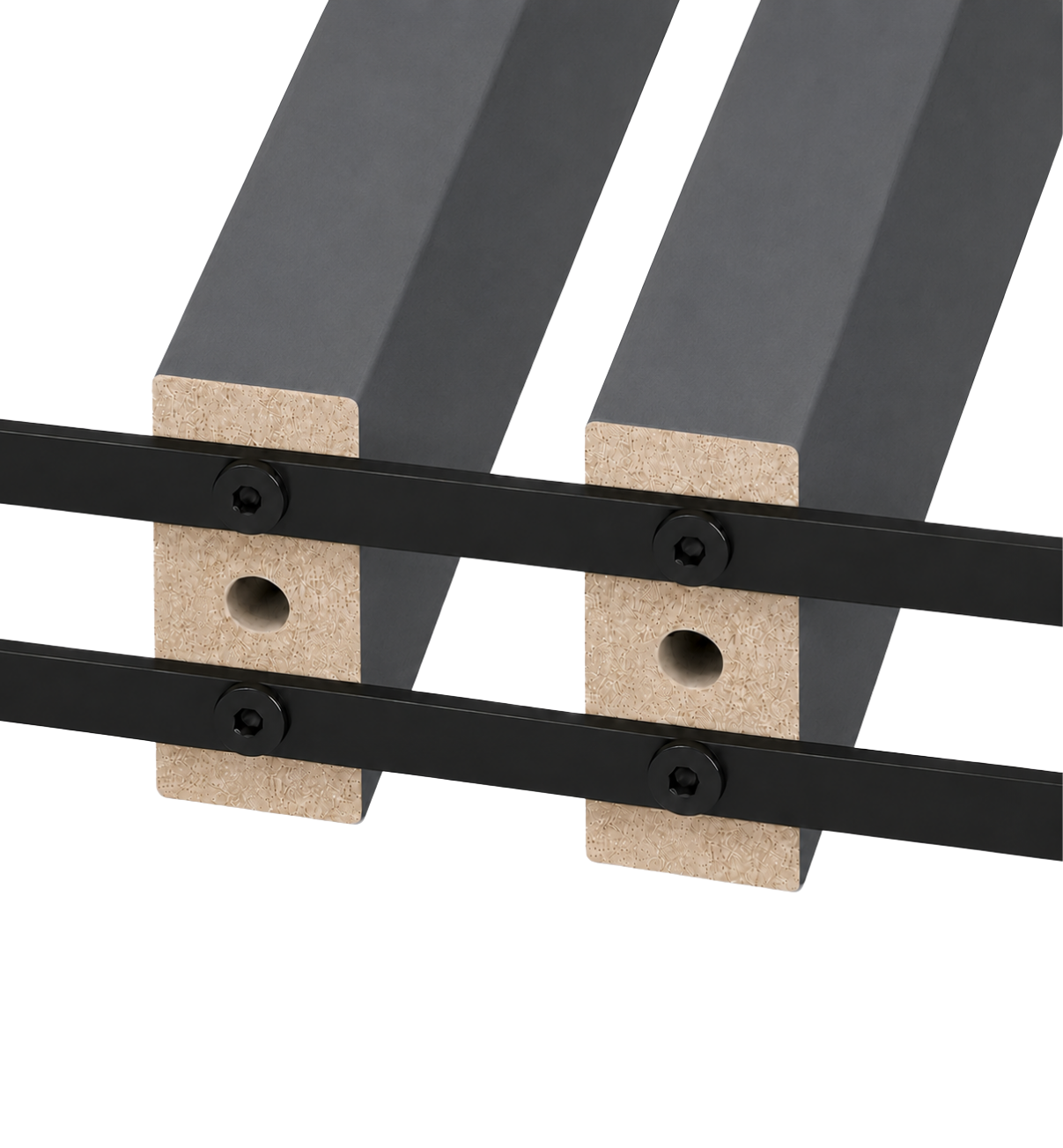 LAMELLENWAND - FERTIGSET -GRAFIT – DREHBAR MIT MECHANISMUS - LAMELLEN3D
