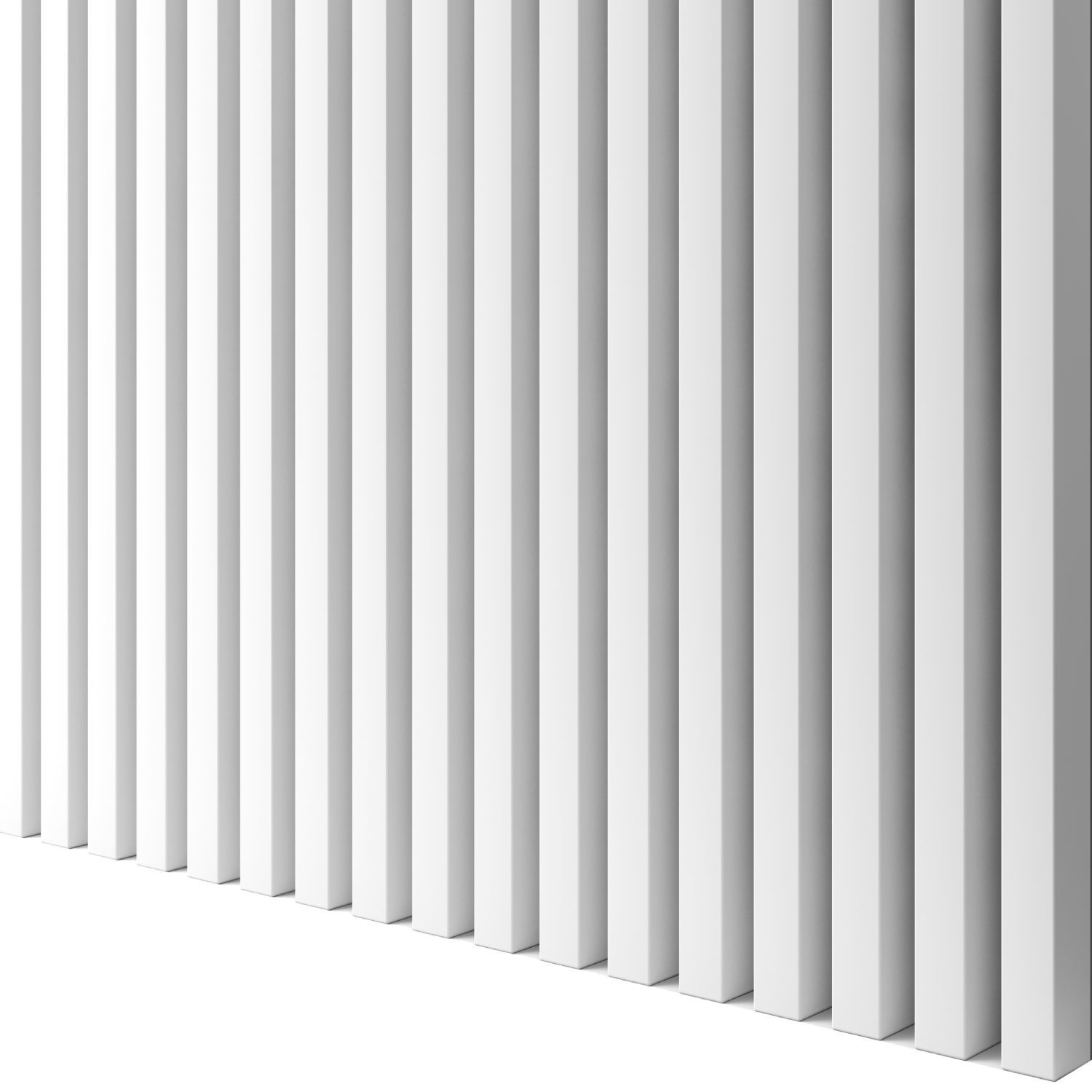 LAMELLEN3D WANDLAMELLEN - WEISS MATT 